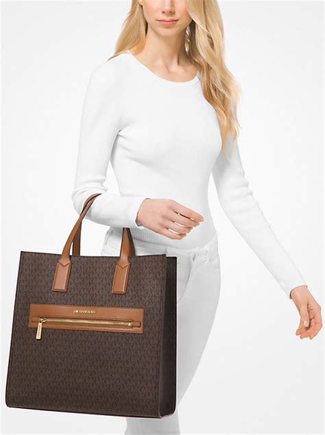 michael kors kenly large logo tote bag stores|kenly large logo tote bag.